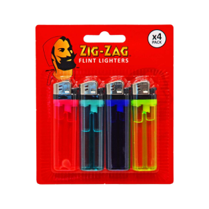 Zig Zag 4 Pk Flint Lighters